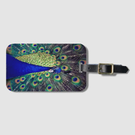 コバルトブルーピーコック ラゲッジタグ