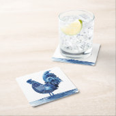 コバルトブルーファームアニマルズ – オンドスター スクエアペーパーコースター (インサイチュ)