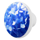 コバルトブルーフローラエレガントブルーアジサイ セラミックノブ (右)