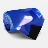 コバルトブルーフローラエレガントブルーアジサイ ネクタイ (ロール)