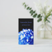 コバルトブルーフローラエレガントブルーアジサイ 名刺 (スタンド正面)