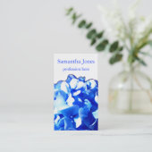 コバルトブルーフローラエレガントブルーアジサイ 名刺 (スタンド正面)