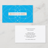 コバルトブループロフェッショナルデザイナー 名刺 (正面/裏面)