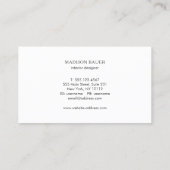 コバルトブループロフェッショナルデザイナー 名刺 (裏面)