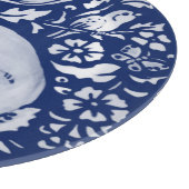 コバルトブルーホワイトラビットハレバードウッドランド カッティングボード (角)