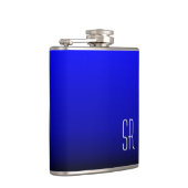 コバルトブルーモノグラム フラスク (右)