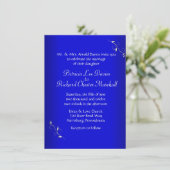 コバルトブルー夕べ結婚式招待状 招待状 (スタンド正面)