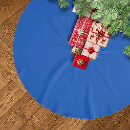 コバルトブルー無地のカラー |クラシック |エレガント | ブラッシュドポリエステルツリースカート