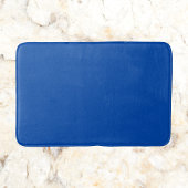 コバルトブルー無地のカラー バスマット