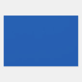 コバルトブルー無地のカラー ラッピングペーパーシート (正面3)