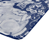 コバルトブルー白うさぎバニーデルフトデダムバード カッティングボード (角)