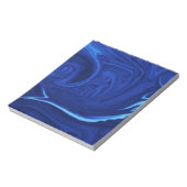 コバルトブルー背景テクスチャード手作り ノートパッド (回転)