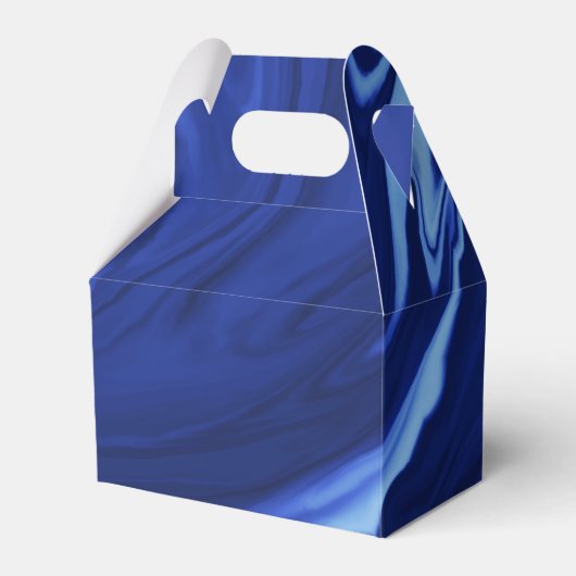 コバルトブルー背景テクスチャード手作り フェイバーボックス (正面サイド)