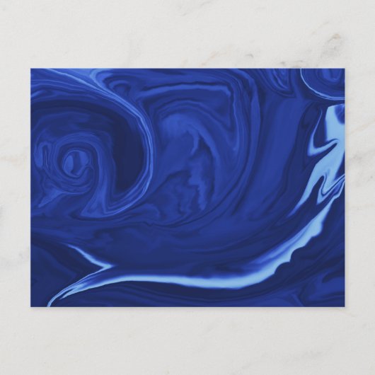 コバルトブルー背景テクスチャード手作り ポストカード (正面)