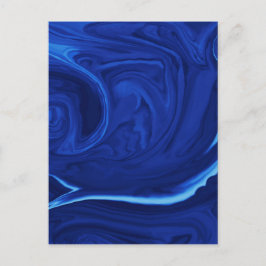コバルトブルー背景テクスチャード手作り ポストカード