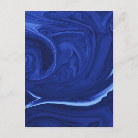 コバルトブルー背景テクスチャード手作り ポストカード (正面)
