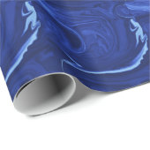 コバルトブルー背景テクスチャード手作り ラッピングペーパー (ロールコーナー)