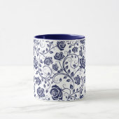 コバルトブルー(バラ) マグカップ (中央)