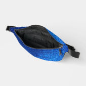 コバルト王室のネイビーブルーグリッターグラムファッションラグジュアリー ファニーパック (見開き)