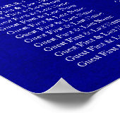 コバルト王室のレース着座図 ポスター (角)