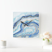 コバルト酸II スクエア壁時計 (ホーム)