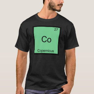 コバルト - コペルニクス 化学元素記号Tシャツ Tシャツ