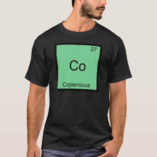 コバルト - コペルニクス 化学元素記号Tシャツ Tシャツ (正面)