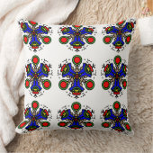 コバルト ゼン マンダラ クッション (ブランケット)