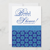 コバルモダントブルースタグランジーズブライダルシャワーV2 招待状 (裏面)