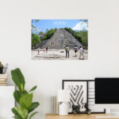 コバ遺跡のピラミッド リビエラ・マヤ メキシコ ポスター (ホームオフィス)