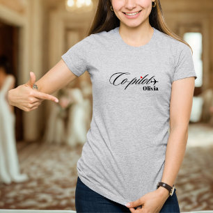 コパイロット エアプレーン ペア オーダーメイド Tシャツ