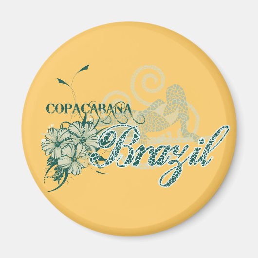 コパカバーナブラジルTシャツとギフト マグネット (正面)