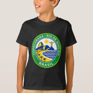 コパカバーナ リオデジャネイロ ブラジル レトロ 女性 Tシャツ
