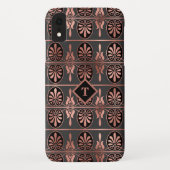 コパリエレガントーバラ金ゴールドとブラックのアールデコ Case-Mate iPhoneケース (裏面)