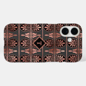 コパリエレガントーバラ金ゴールドとブラックのアールデコ Case-Mate iPhoneケース (裏面 (横))