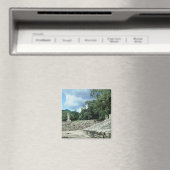 コパンシティ古代マヤ遺跡の写真デザイン マグネット (インサイチュ (食洗機))