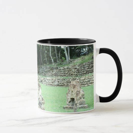 コパン古代マヤ遺跡の考古学カップ マグカップ (右)
