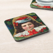 コビクトリアンルクコースターのクリスマスベルセット コースター (左側)