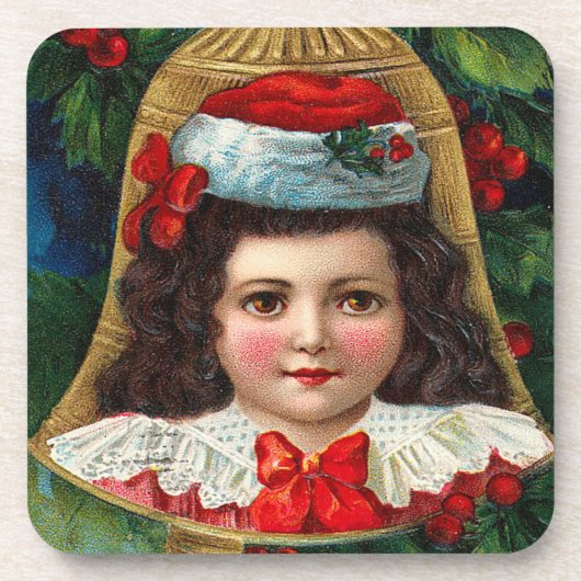 コビクトリアンルクコースターのクリスマスベルセット コースター (正面)