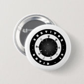 コビッド19 -生存者 缶バッジ (正面&裏面)