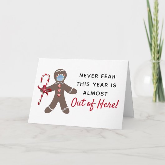 コビデおもしろいィス顔マスクジンジャーブレッドマン シーズンカード (正面)