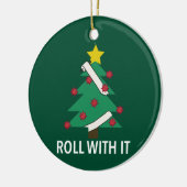 コビデおもしろいィドクリスマスツリープンオーナメント セラミックオーナメント (左)