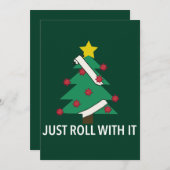 コビデおもしろいィドクリスマスツリープン シーズンカード (正面/裏面)