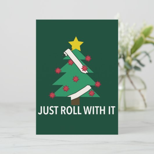 コビデおもしろいィドクリスマスツリープン シーズンカード (スタンド正面)