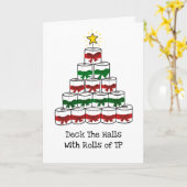 コビデおもしろいィークリスマストイレ紙 カード (黄色い花)