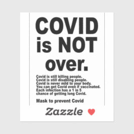 コビデは終わっていない。 シール