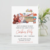 コビディサンタ小妖精や小人クリスマスパーティー 招待状 (スタンド正面)