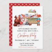 コビディサンタ小妖精や小人クリスマスパーティー 招待状 (正面/裏面)