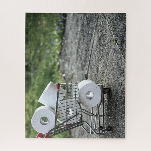 コビディトイレ紙ショッピング ジグソーパズル (縦)