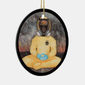 コビデパーソナライズされたィークリスマス生物学的災害［有害物質］ホリディセー セラミックオーナメント (右)
